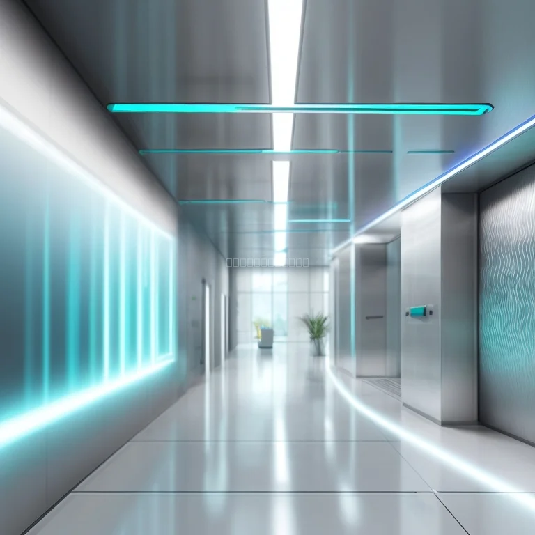 3D-Visualisierung eines Luftkanals mit KI-Komponenten